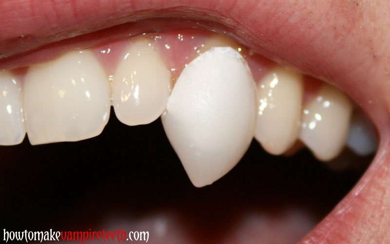 vampire teeth sharpening